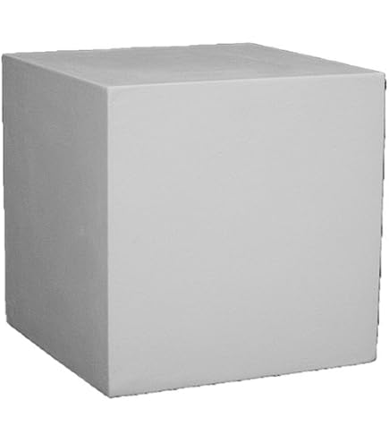 Amazon.co.jp: 石膏像 G－813 幾何形体 立方体 H．12．5cm